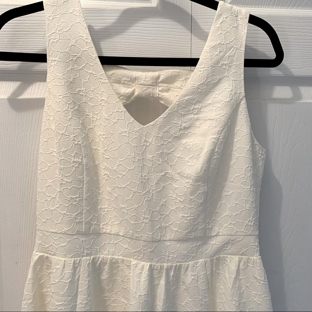 Ivory/Cream Fit and Flare Dress